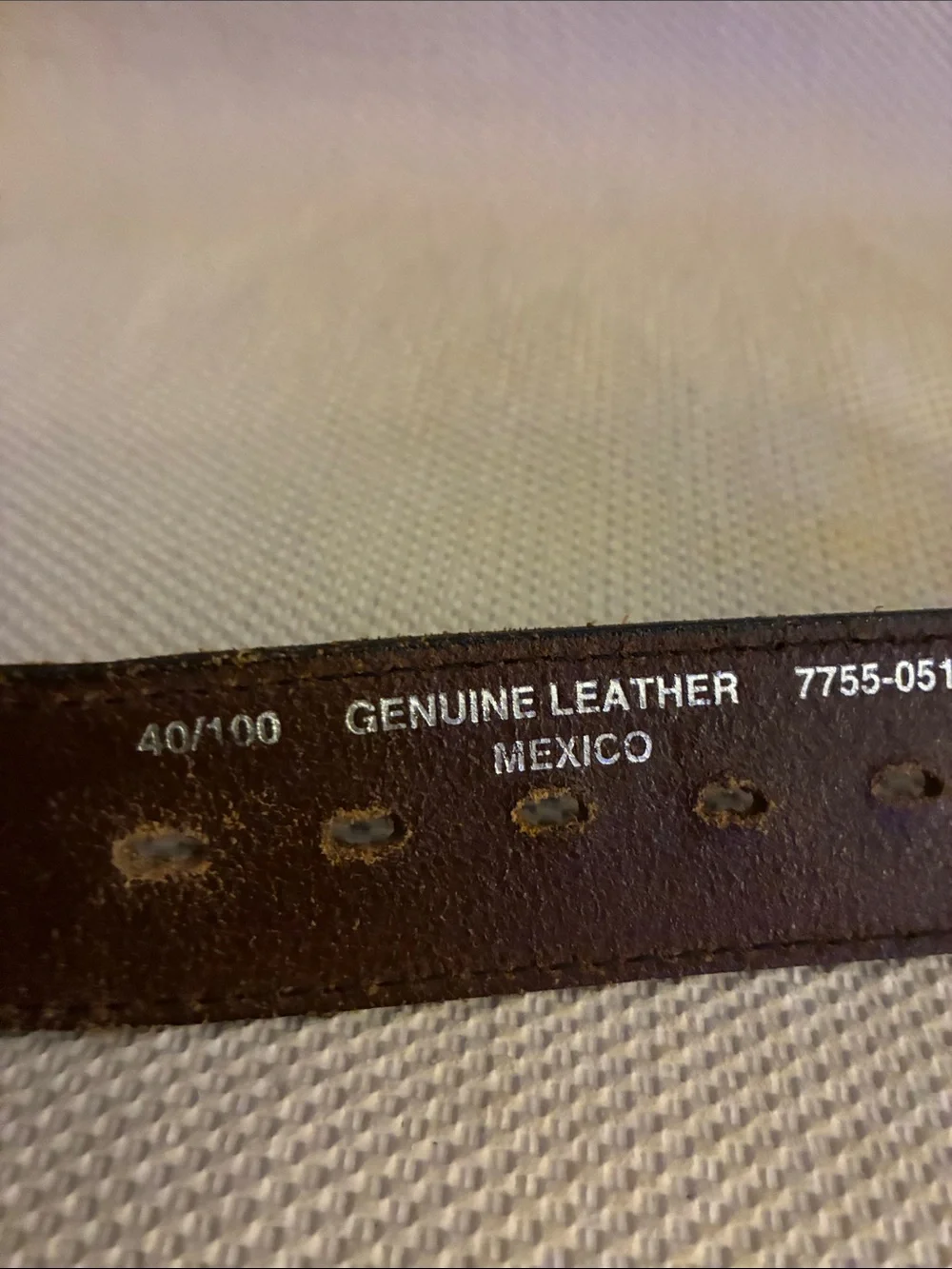 Wrangler True Vintage Western Dark Brown Leather Belt w/Engraved Silver Buckle